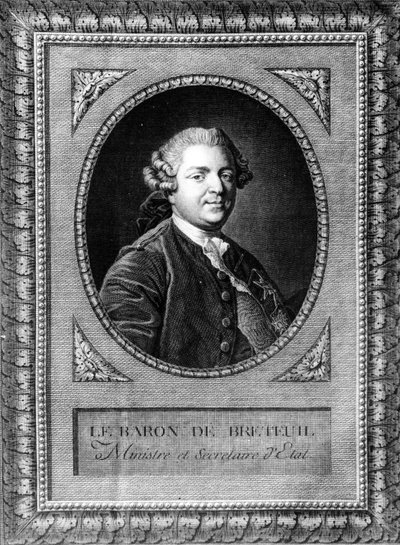 Portrait of Louis Auguste le Tonnelier (1730-1807), Baron of Breteuil by Louis Michel van Loo